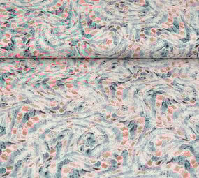 100% Viskose Xiporo Blau Rot 100% Viskose Xiporo Blau Rot