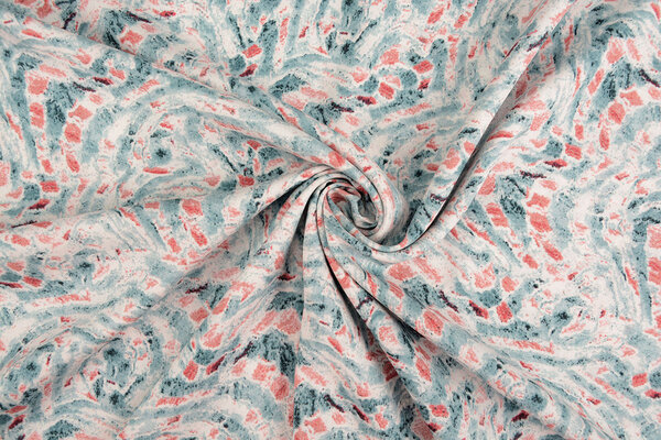 100% Viscose Xiporo Blue Red