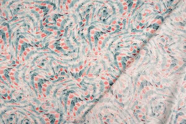 100% Viscose Xiporo Blue Red