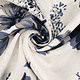 100% Viscose Yawasi Marine Blauw