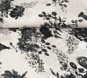 100 % Viscose Yawasi Gris Noir