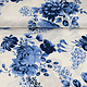 100% Viscose Yawasi Blauw