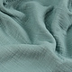 Oeko-Tex®  Double Gauze Fabric Linen Structure Dark Old Green