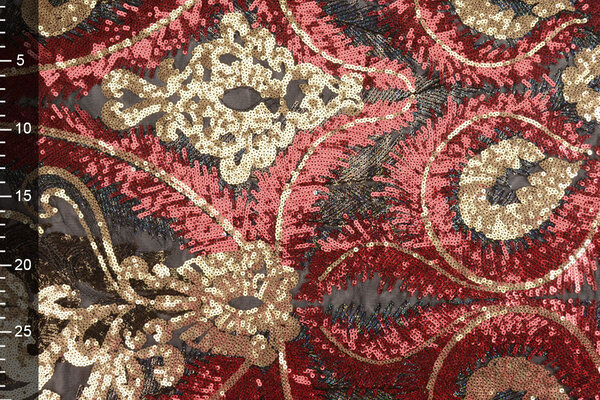 Sequins on Mesh Mazwiro