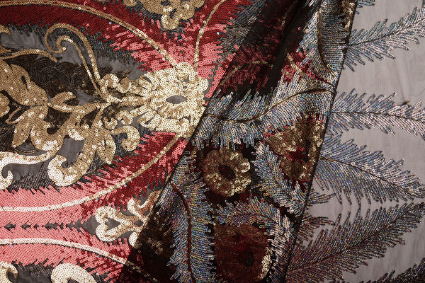 Sequins on Mesh Mazwiro