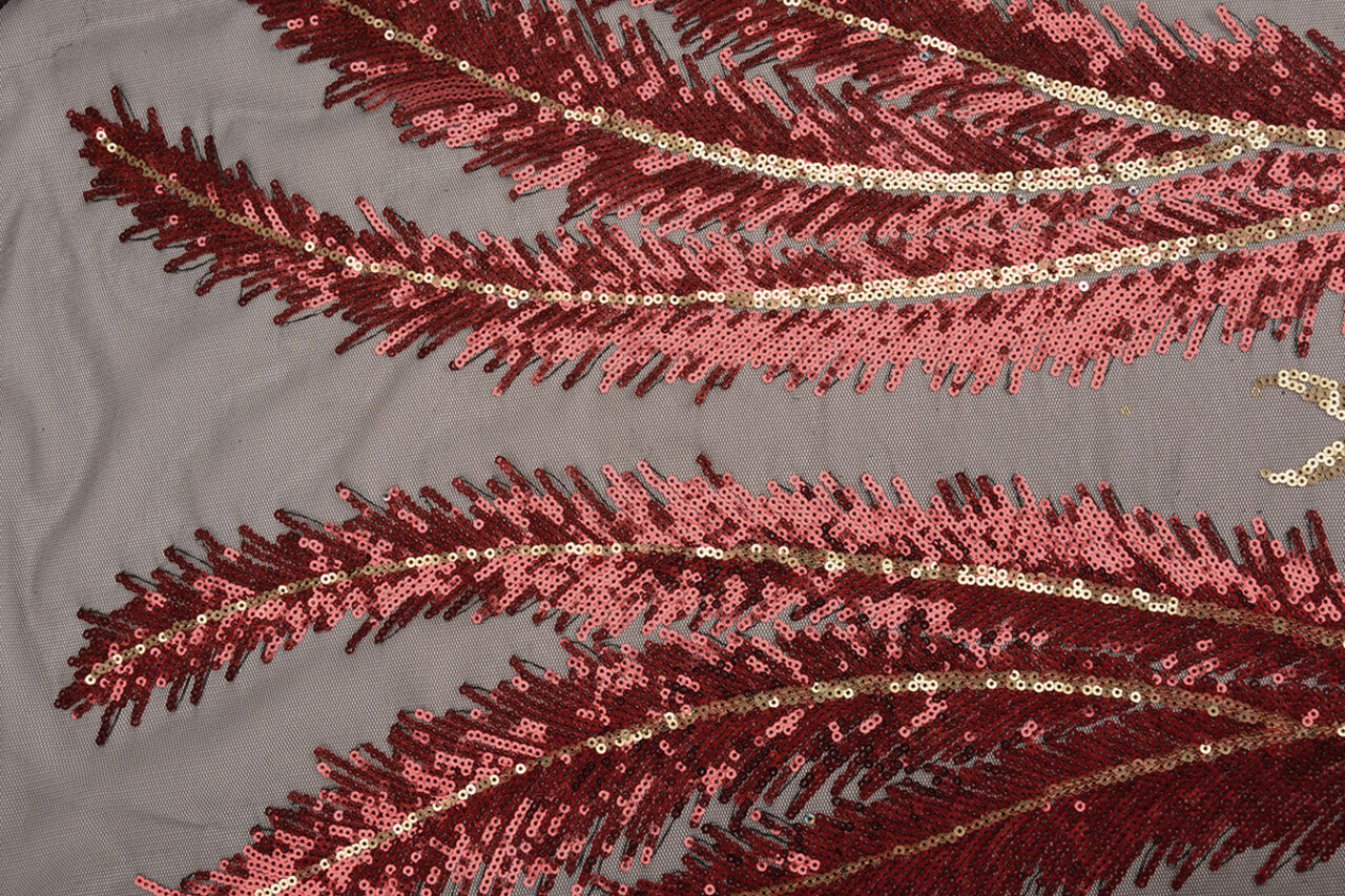Sequins on Mesh Mazwiro