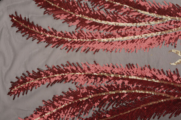Sequins on Mesh Mazwiro