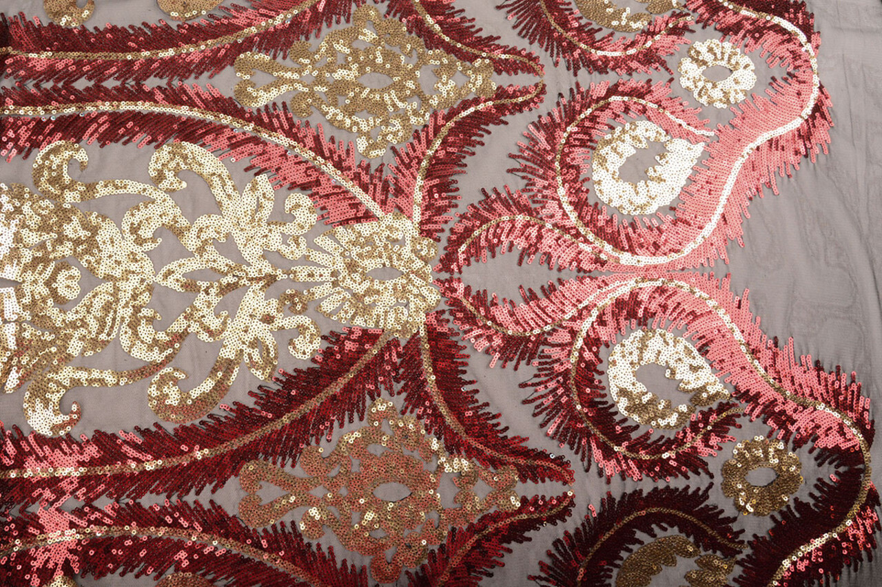 Sequins on Mesh Mazwiro