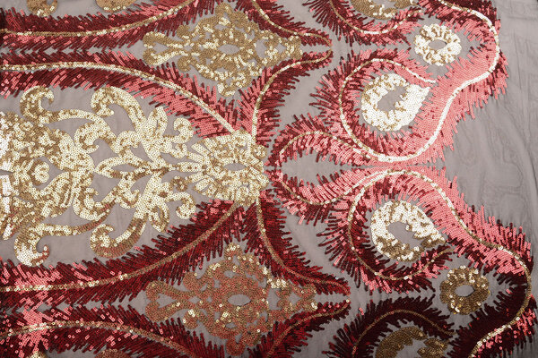 Sequins on Mesh Mazwiro