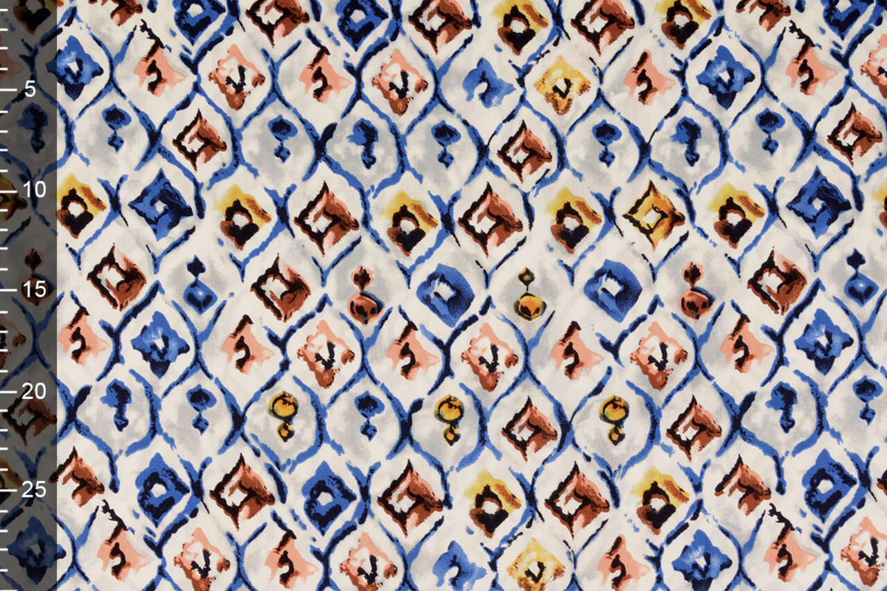 100% Viscose Yimani Blauw