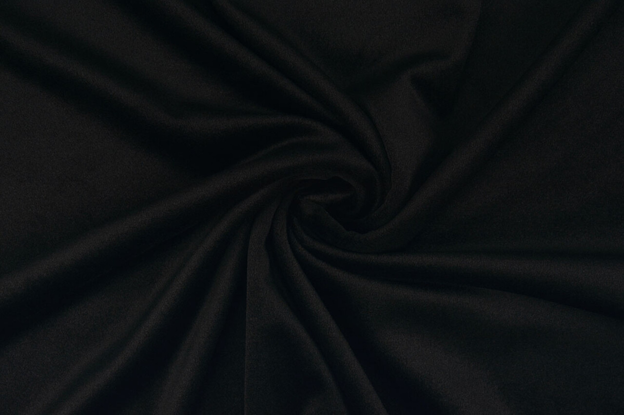 Oeko-Tex®  Velours Stretch Zwart Oeko-Tex®  Velours Stretch Zwart