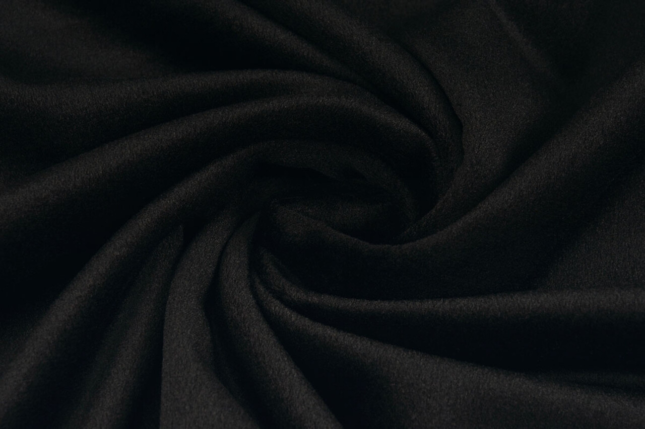 Oeko-Tex®  Velours Stretch Zwart Oeko-Tex®  Velours Stretch Zwart