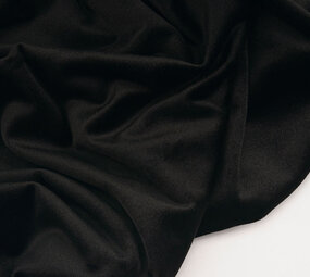 Oeko-Tex®  Samt Stretch Schwarz Oeko-Tex®  Samt Stretch Schwarz