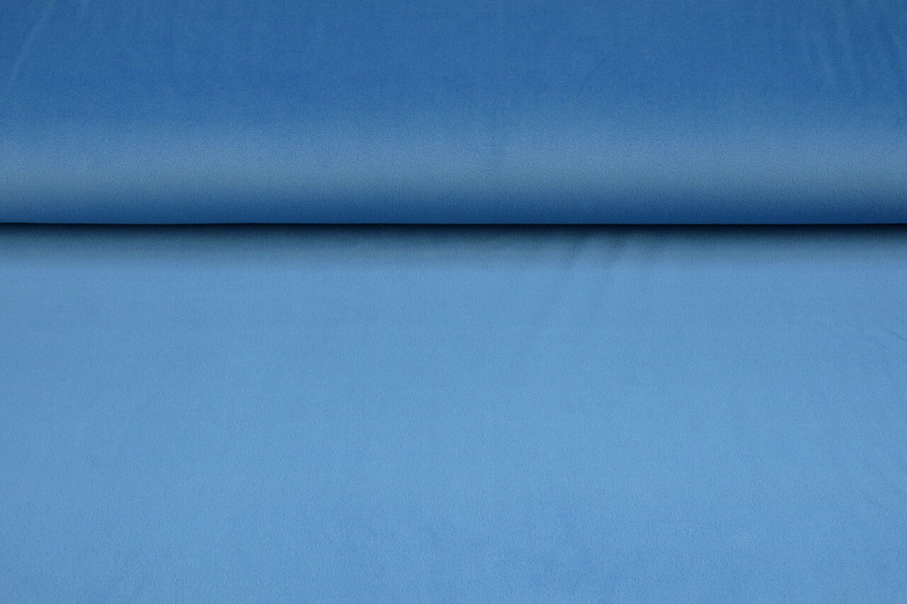 Oeko-Tex® Velours Stretch Bleu Oeko-Tex® Velours Stretch Bleu