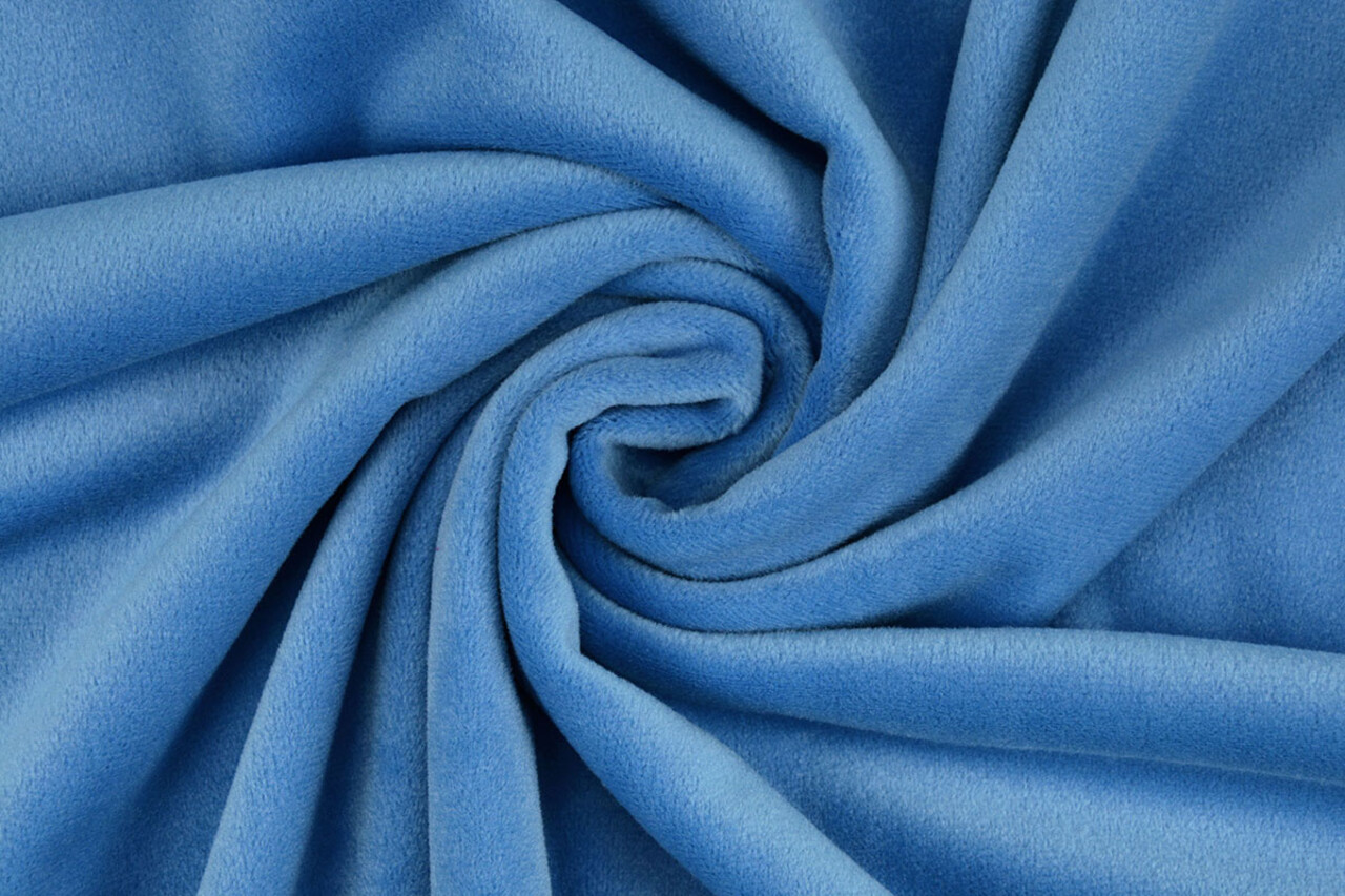 Oeko-Tex®  Samt Stretch Blau Oeko-Tex®  Samt Stretch Blau