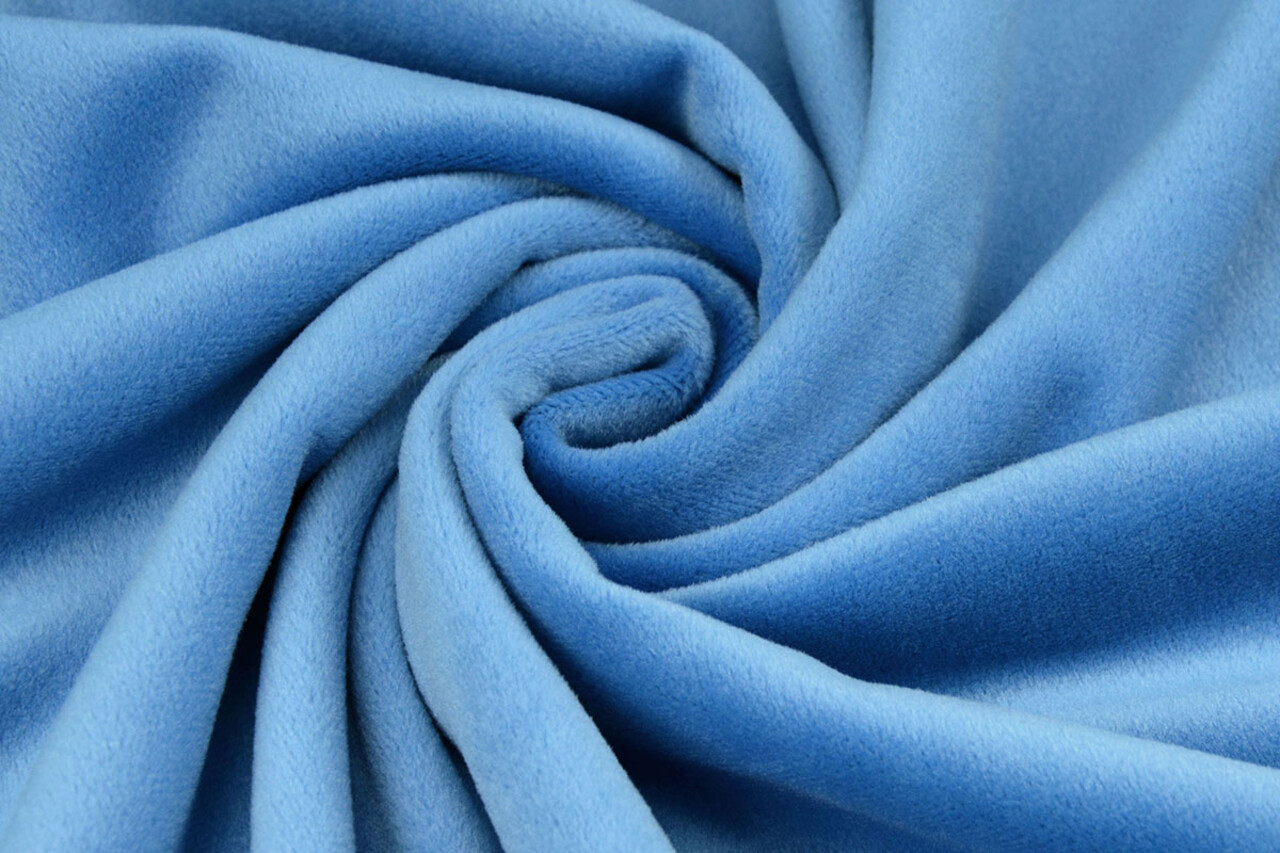 Oeko-Tex®  Velvet Stretch Blue Oeko-Tex®  Velvet Stretch Blue