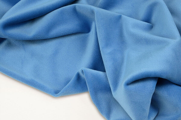 Oeko-Tex® Velours Stretch Bleu Oeko-Tex® Velours Stretch Bleu