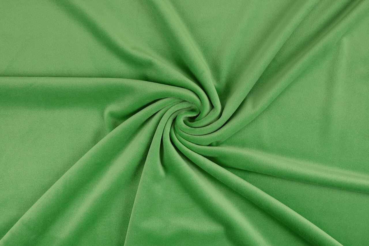 Oeko-Tex®  Samt Stretch Apfelgrün Oeko-Tex®  Samt Stretch Apfelgrün