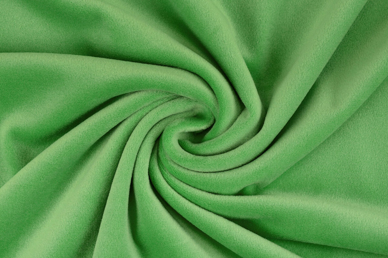 Oeko-Tex®  Samt Stretch Apfelgrün Oeko-Tex®  Samt Stretch Apfelgrün