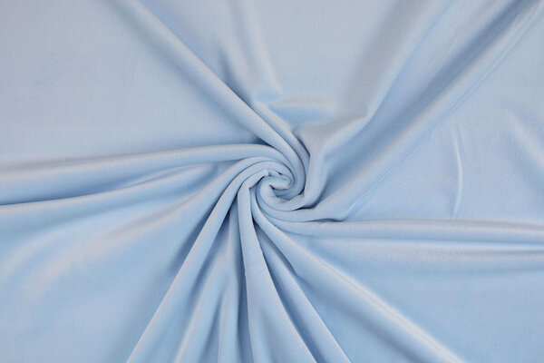 Oeko-Tex®  Velours Stretch Baby Blauw Oeko-Tex®  Velours Stretch Baby Blauw