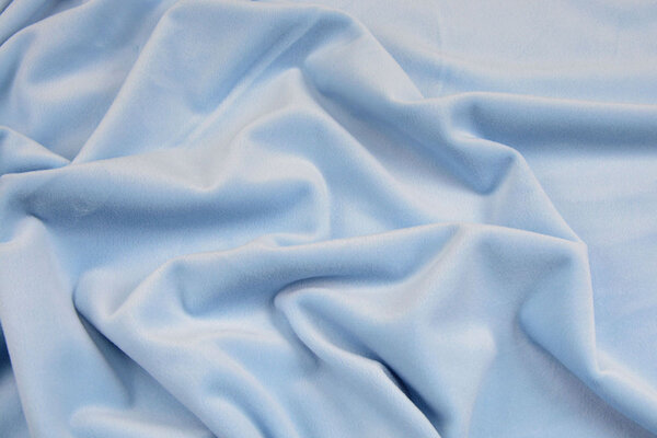 Oeko-Tex®  Velours Stretch Baby Blauw Oeko-Tex®  Velours Stretch Baby Blauw