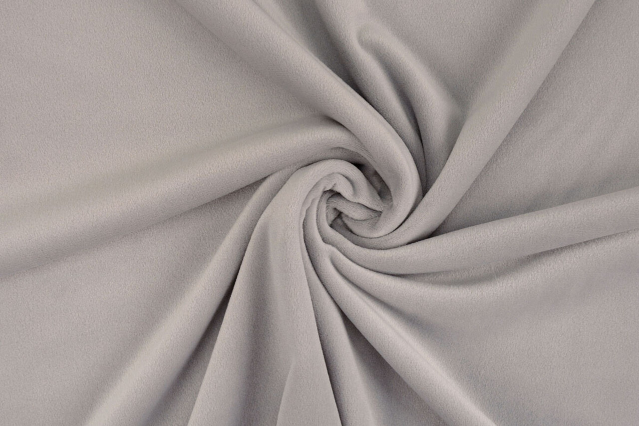 Oeko-Tex® Velours Stretch Argent Oeko-Tex® Velours Stretch Argent
