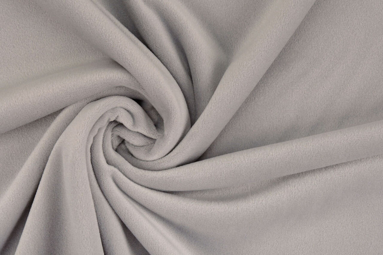 Oeko-Tex®  Velours Stretch Zilver Oeko-Tex®  Velours Stretch Zilver