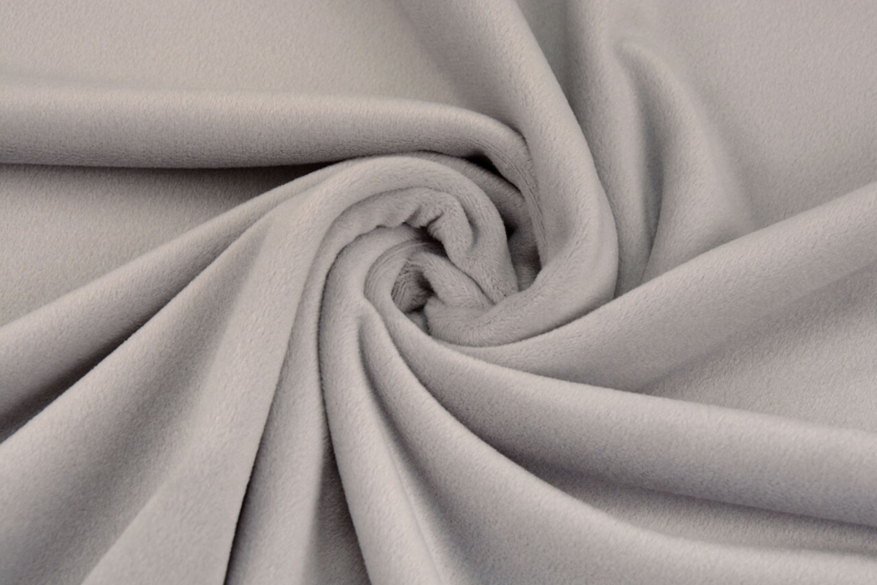 Oeko-Tex® Velours Stretch Argent Oeko-Tex® Velours Stretch Argent