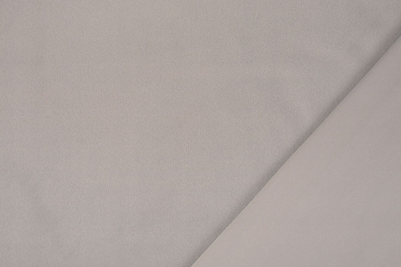 Oeko-Tex®  Velours Stretch Zilver Oeko-Tex®  Velours Stretch Zilver