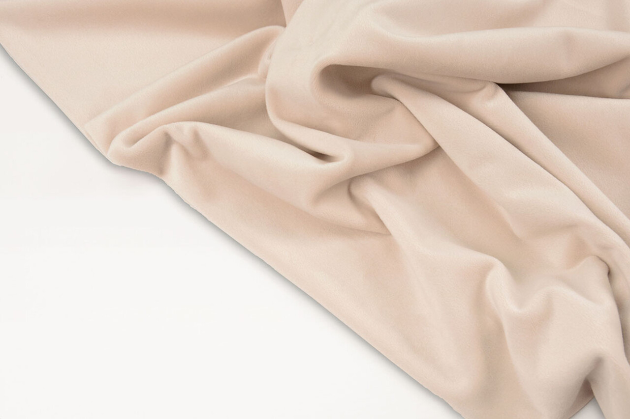 Oeko-Tex®  Velours Stretch Beige Oeko-Tex®  Velours Stretch Beige
