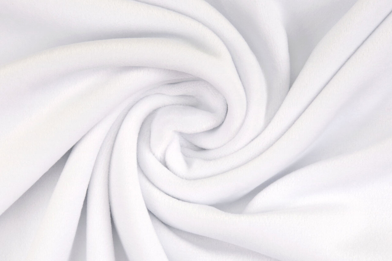 Oeko-Tex® Velluto Stretch Bianco Oeko-Tex® Velluto Stretch Bianco
