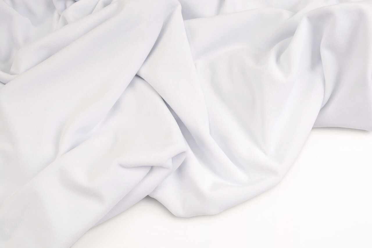 Oeko-Tex® Velluto Stretch Bianco Oeko-Tex® Velluto Stretch Bianco