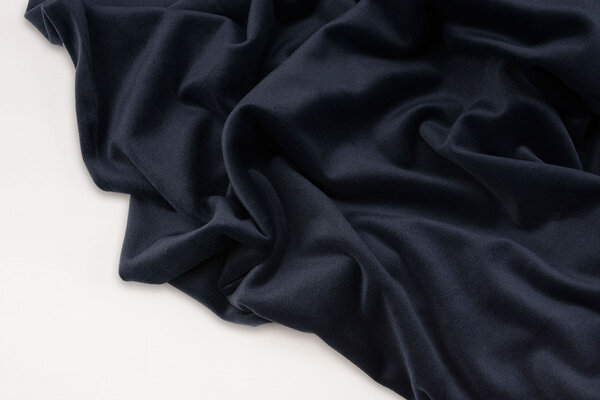 Oeko-Tex®  Velours Stretch Marine Blauw Oeko-Tex®  Velours Stretch Marine Blauw