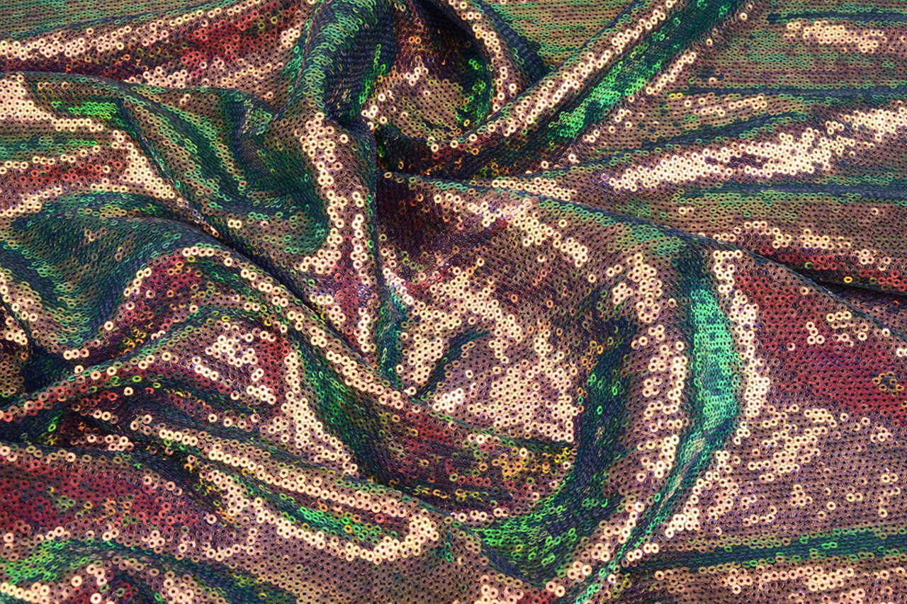 Netz Bestickt Pailletten Jolie Mermaidcolor 1