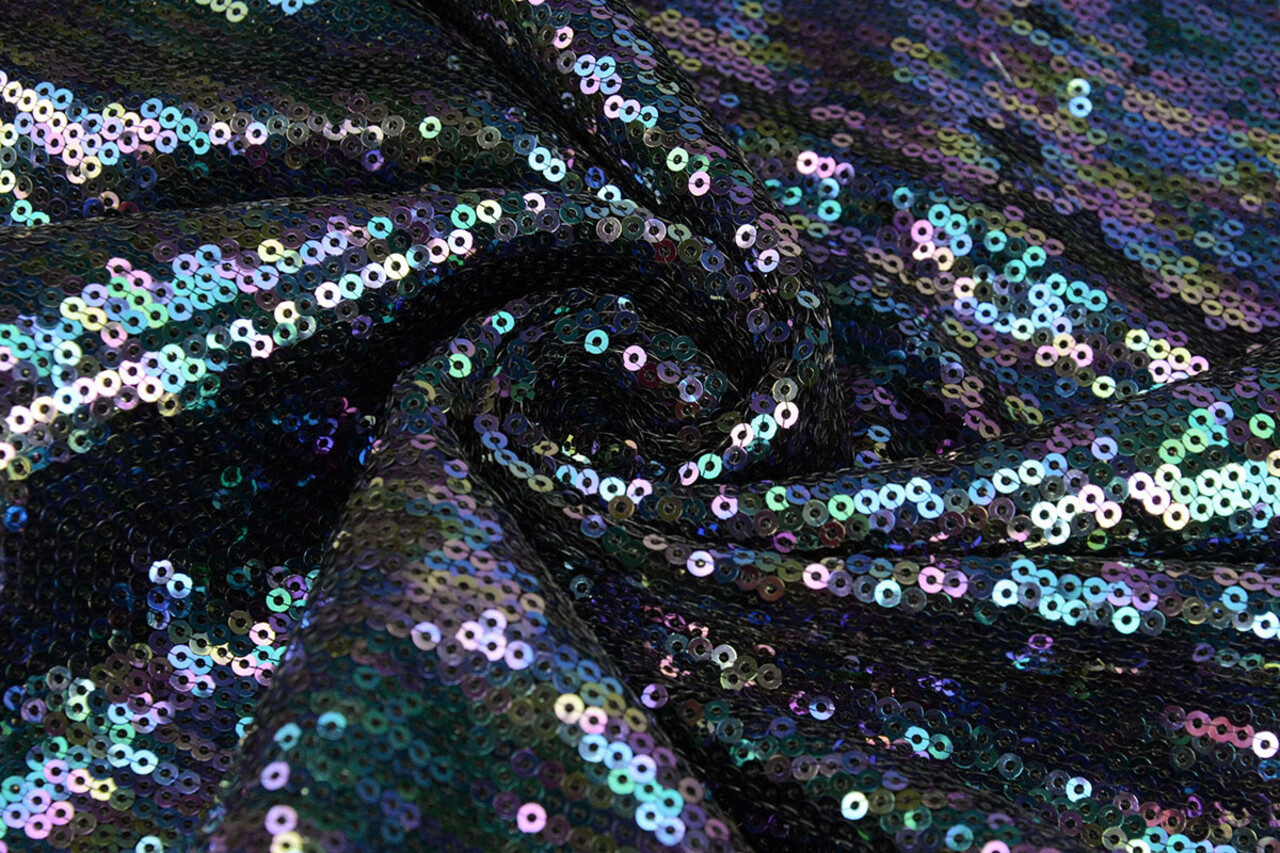 Mesh Geborduurd Pailletten Jolie Mermaidcolor 2 Mesh Geborduurd Pailletten Jolie Mermaidcolor 2