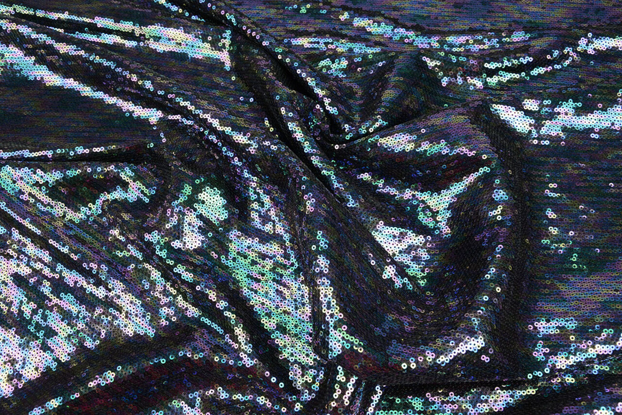 Mesh Geborduurd Pailletten Jolie Mermaidcolor 2 Mesh Geborduurd Pailletten Jolie Mermaidcolor 2