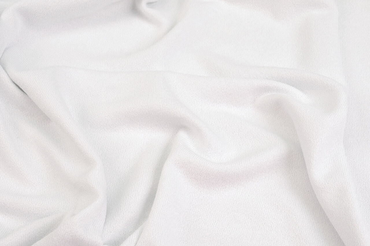 Oeko-Tex®  Crepe Jersey Wit Oeko-Tex®  Crepe Jersey Wit