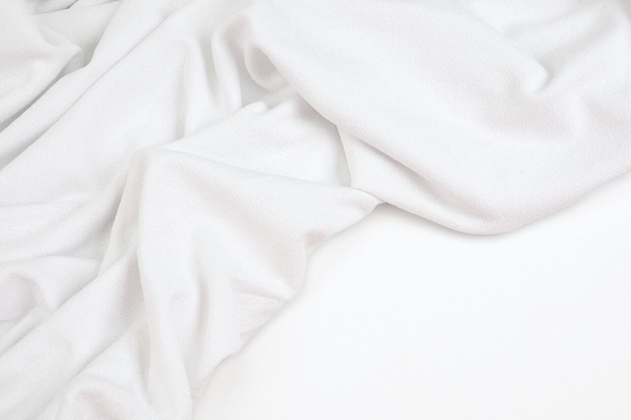 Oeko-Tex®  Crepe Jersey Wit Oeko-Tex®  Crepe Jersey Wit