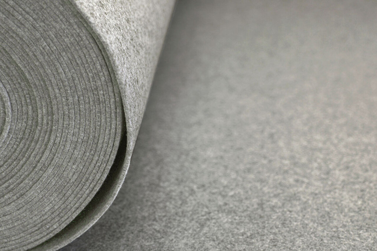Korean Felt 3 mm Light Grey Melange Korean Felt 3 mm Light Grey Melange