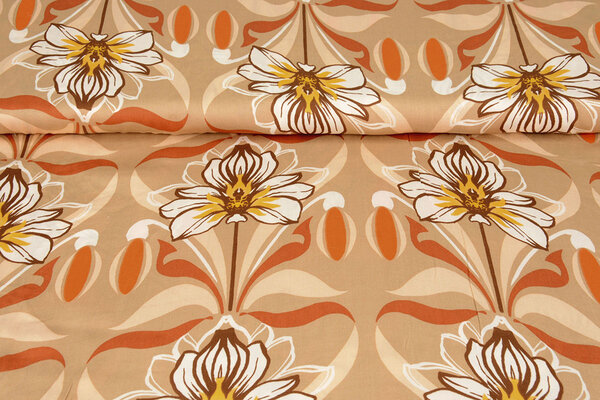 100 % Viscose Iris Sable Orange
