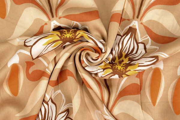 100 % Viscose Iris Sable Orange