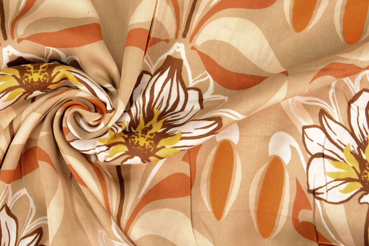 100% Viskose Iris Sand Orange 100% Viskose Iris Sand Orange