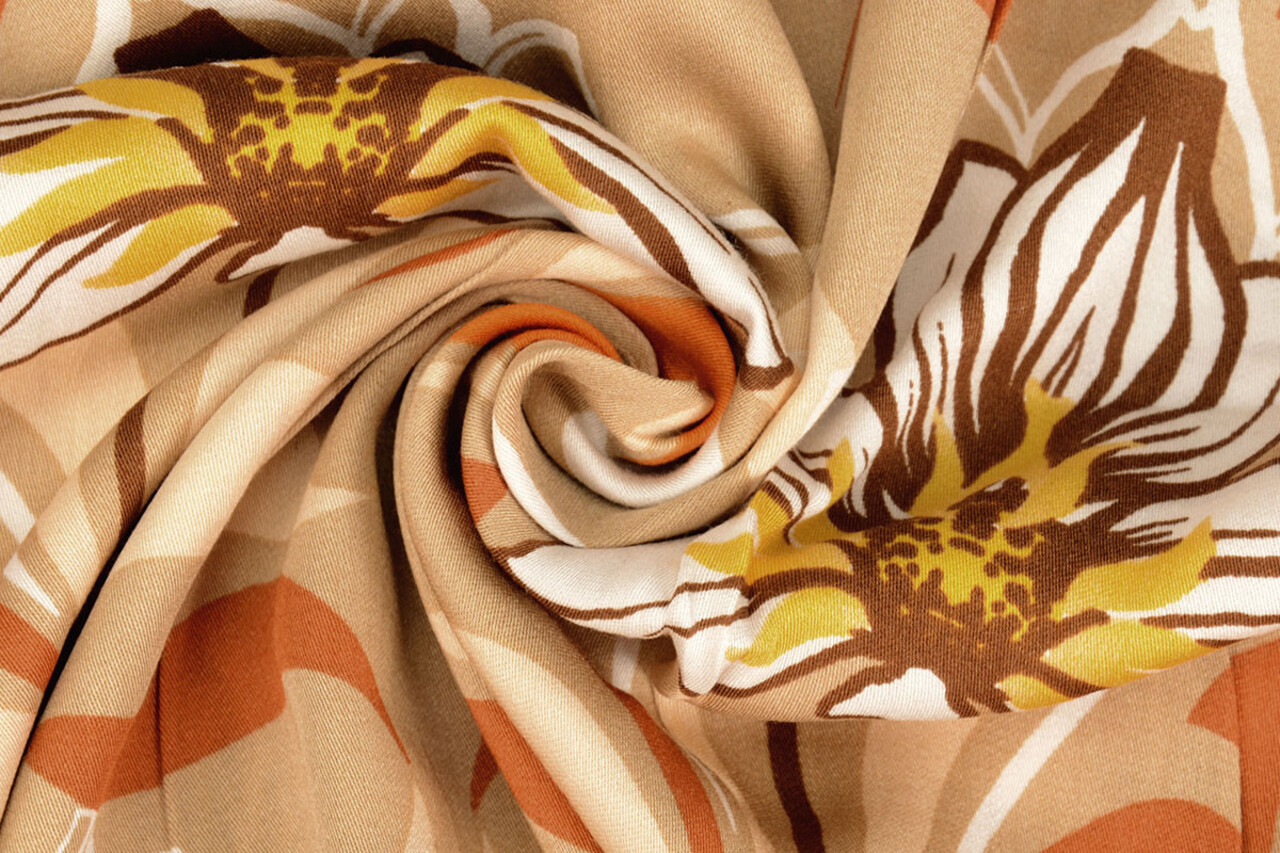 100% Viskose Iris Sand Orange 100% Viskose Iris Sand Orange