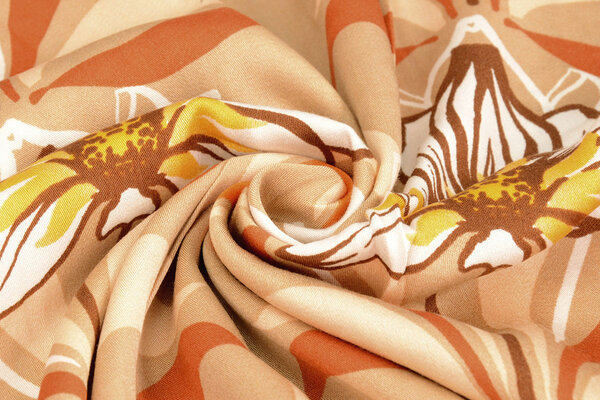 100% Viscose Iris Zand Oranje 100% Viscose Iris Zand Oranje