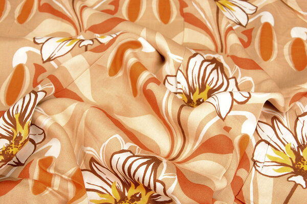 100% Viskose Iris Sand Orange 100% Viskose Iris Sand Orange