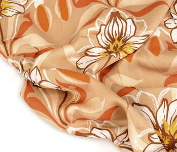 100% Viscose Iris Sand Orange