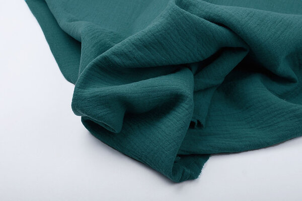 Oeko-Tex®  Baumwoll Musselin Petrol