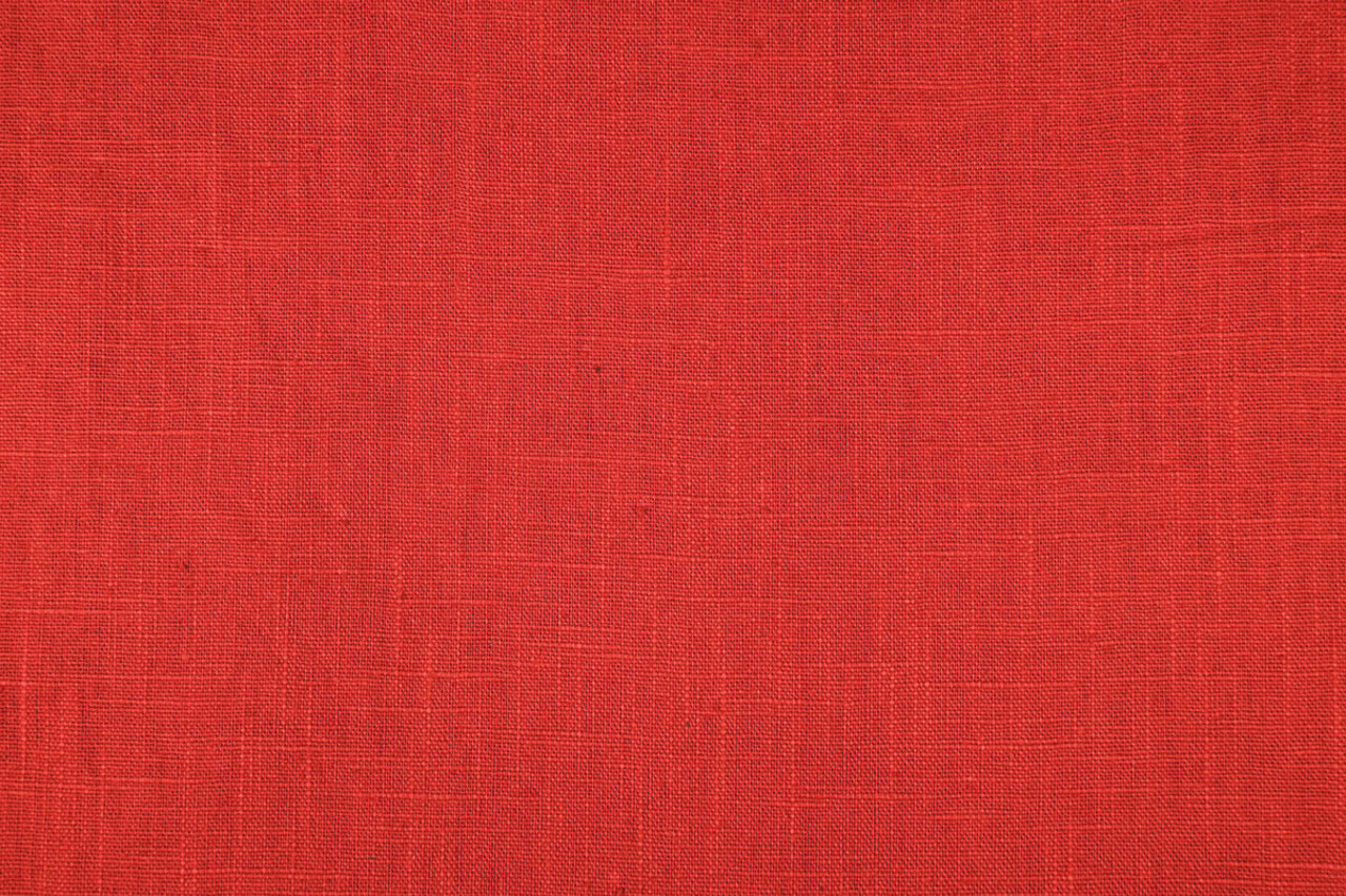 Oeko-Tex®  Washed Linen Red