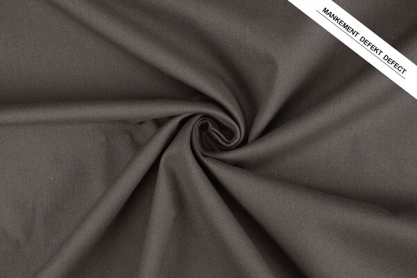 Leinen Baumwolle Dunkel Mauve Grau