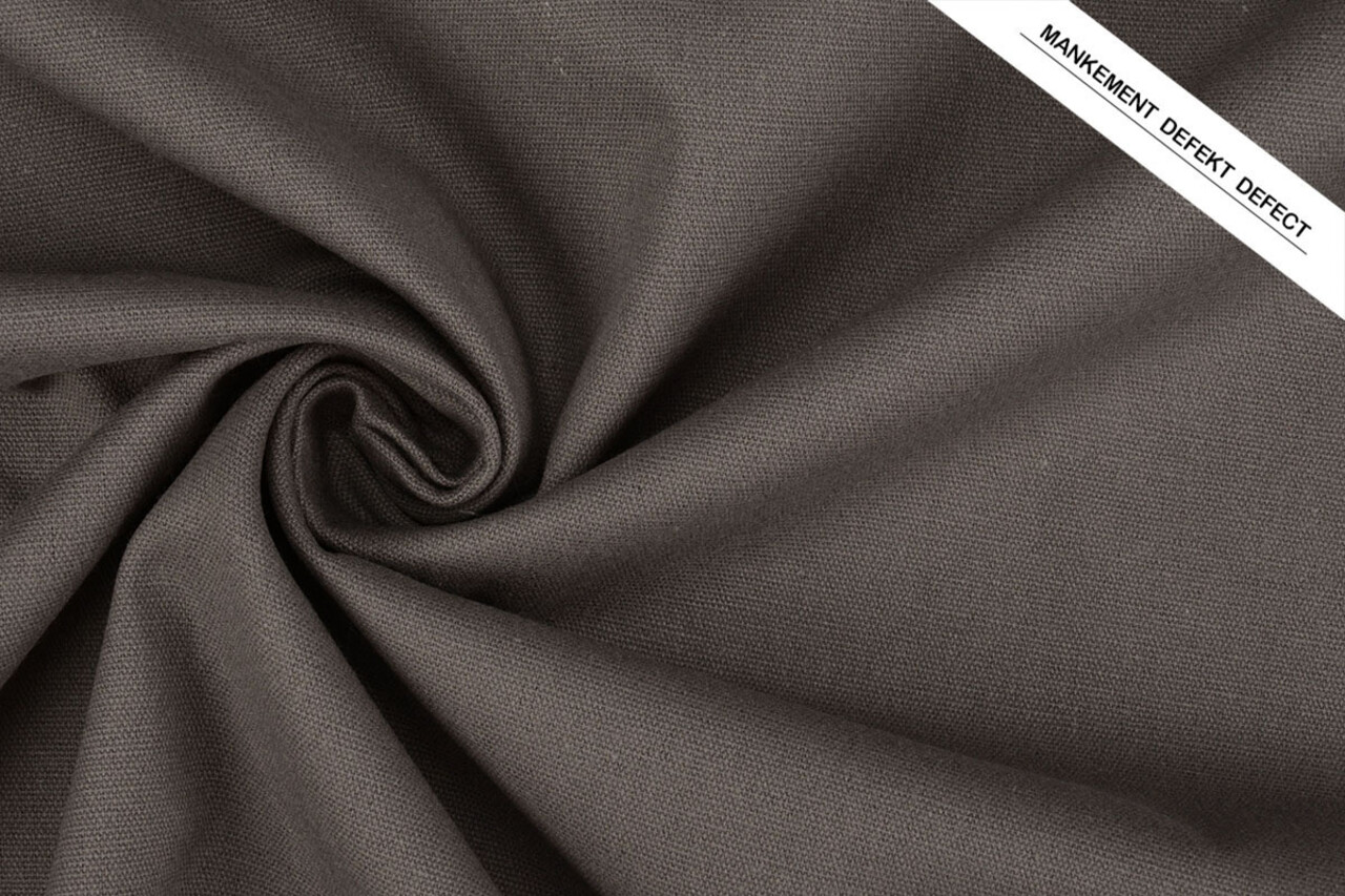 Linen Cotton Dark Mauve Grijs